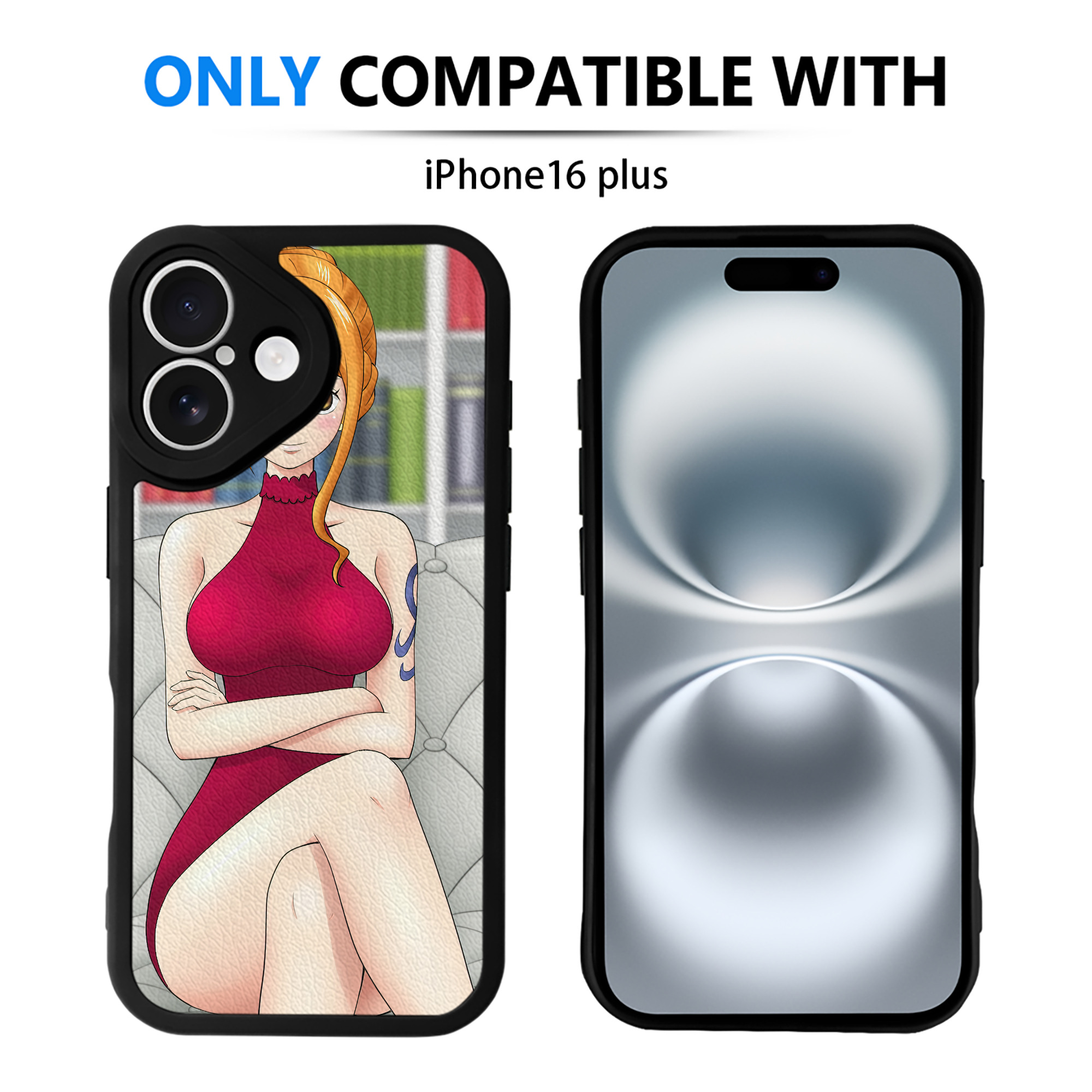 （画像用） ワンピース ONE PIECE 【iPhone 16シリーズ対応】シリコンスマホケース（レザー調） 材質：シリコン